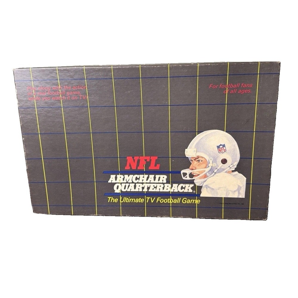 1986 NFL Armchair Quarterback Board Game The Ultimate TV Football Game